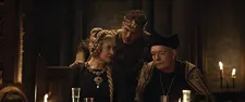 Margrethe (Trine Dyrholm) with Erik (Morten Hee Andersen) and Peder (Søren Malling)