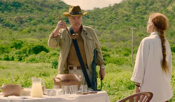 Sônia Braga with Udo Kier in Bacurau
