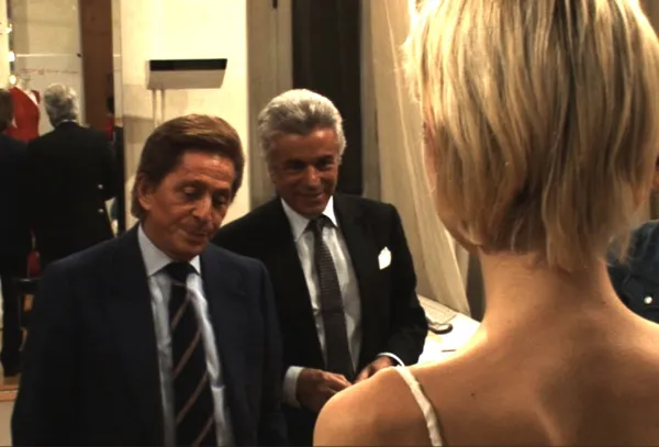 Valentino Garavani with Giancarlo Giammetti