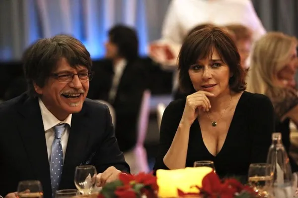 Valeria Golino and Fabrizio Bentivoglio