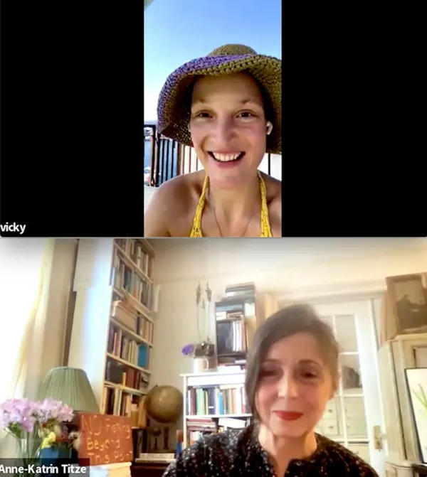Vicky Krieps and Anne-Katrin Titze