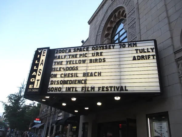 Village East Cinema marquee The Yellow Birds