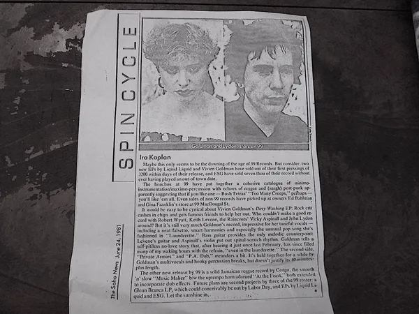 Vivien Goldman and John Lydon stars on 99