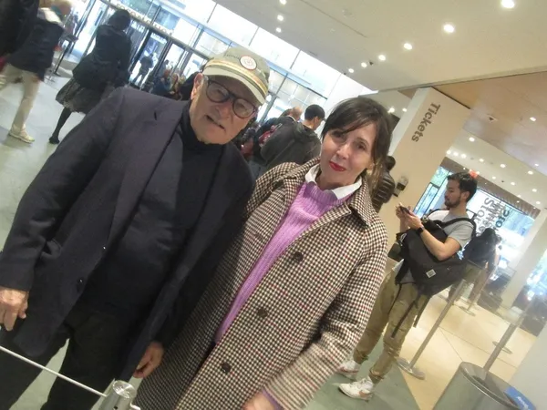 Volker Schlöndorff with Anne-Katrin Titze at the Museum of Modern Art