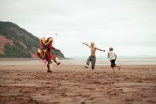 Dancing on the beach