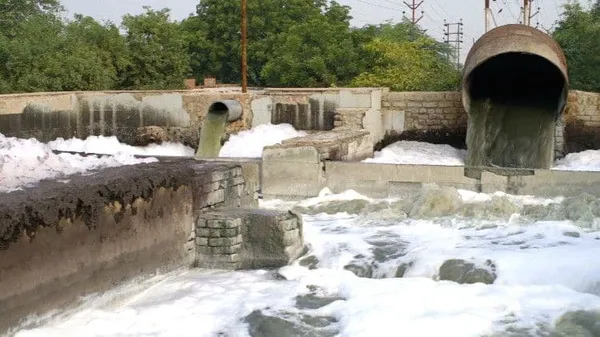 Waste water in Kanpur