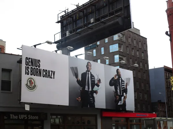 Will Smith Genius is Born Crazy Moncler billboard