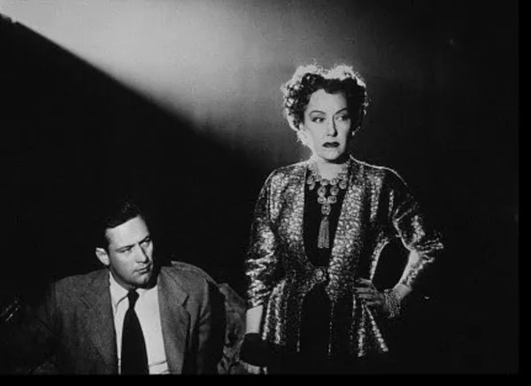 William Holden and Gloria Swanson in Sunset Boulevard