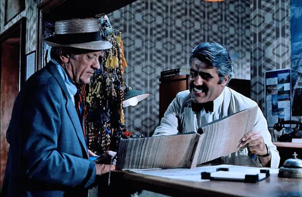 William Holden and Mario Adorf in Fedora