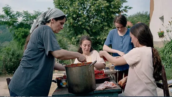 Yllka Gashi making Ajvar