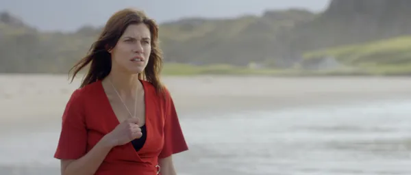 Ana Ularu on the beach on Harris