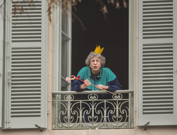 The redoubtable Anémone in one of her last roles in Rosalie Blum by Julien Rappeneau