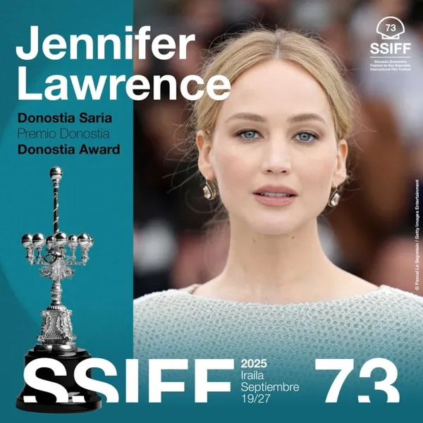 Jennifer Lawrence to receive Donostia