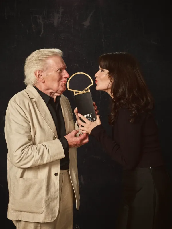 Paul Jesson and Alice Bailey with Golden Shell