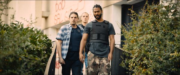 On patrol - cops (from left) Damien Bonnard, Alexis Manenti and Djebril Zonga in Ladja Ly’s award-winning Les Misérables