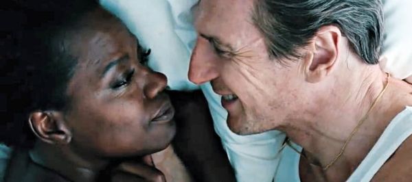 Liam Neeson plays Viola Davis' husband in Widows