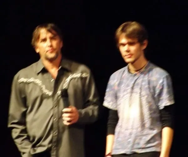 Richard Linklater and Ellar Coltrane