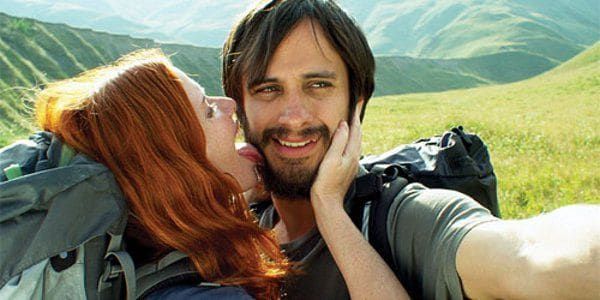 Hani Furstenberg and Gael Garcia Bernal as Nica and Alex in The Loneliest Planet