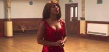 Alexandra Burke in Pretty Red Dress