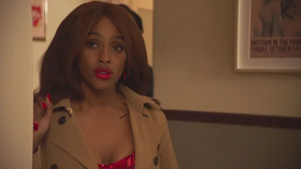 Alexandra Burke in Pretty Red Dress