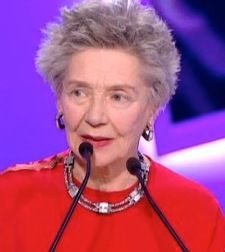 Emmanuelle Riva accepts her César award for Amour