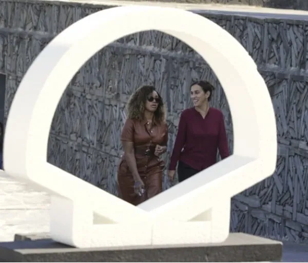 Theresa Ikoko and Sarah Gavron in San Sebastian