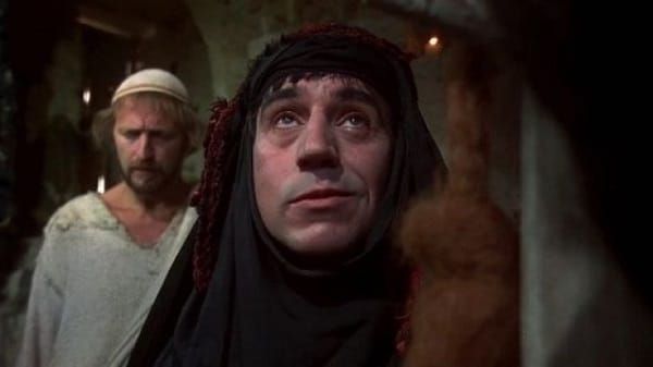 Terry Jones with Graham Chapman in Life Of Brian