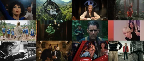Top L–R: Ha-Chan, Shake Your Booty!, Hanging by a Wire, Broken English, Buddy; Center Row L–R: Cookie Queens, The Moment, The Weight, The Gallerist; Bottom L–R: American Pachuco: The Legend of Luis Valdez, BAIT, LADY, The Incomer