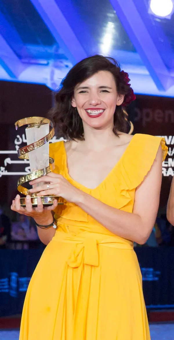Lila Avilés with her Jury Prize