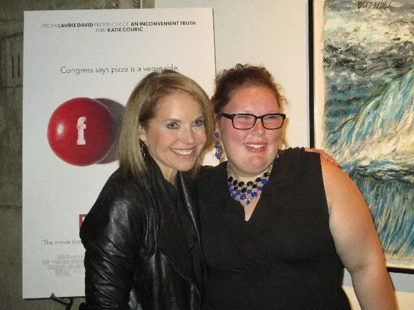 Katie Couric and Maggie Valentine 